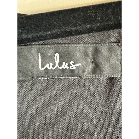 Lulu’s Long Open Bell Sleeve Black Shift Style Mini Dress Size 2X? - Picture 5 of 5